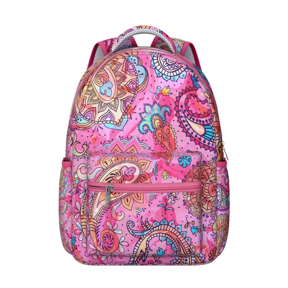 Abstract Paisley Pattern Backpack – Ideal Paisley Gift for Students, Durable Bookbag for High School, Ergonomic Laptop Backpack for All-Day Wear