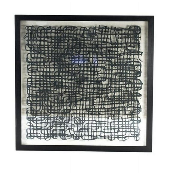 Zentique ZEN22639B Abstract Paper Art Frame, 47.25 x 47.25 x 2 in.