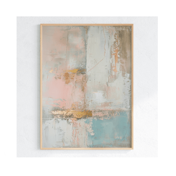 Abstract Pastel Art Print Modern Neutral Wall Decor Minimalist Contemporary Painting Soft d Poster Coastal Home Art