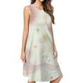 thumbnail image 1 of Abstract Pastel Geometric Shapes Casual Sleeveless Loose Sundress Dress For Women Summer Dress Daily Woman, 1 of 4