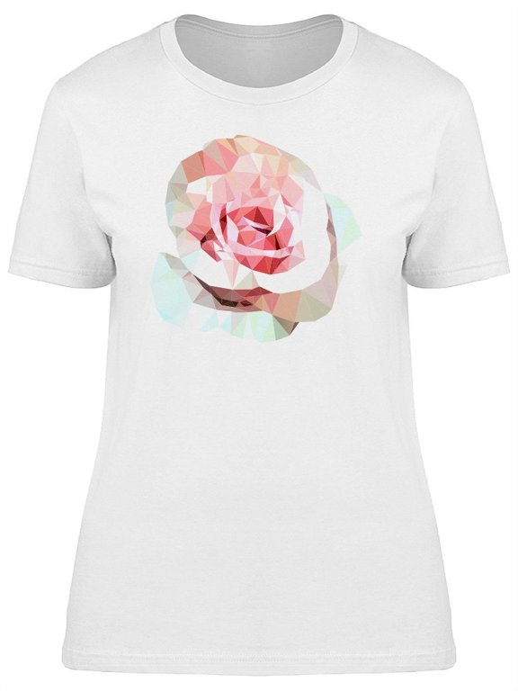 Abstract Pastel Pink Rose T-Shirt Women -Image by Shutterstock, Female x-Large