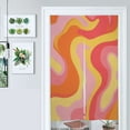 thumbnail image 1 of Abstract Pastel Wavy Design Door Curtain Nordic Living Room DoorCurtain Porch Partition Curtain Kitchen Rative Half Curtain, 1 of 4