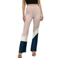 thumbnail image 1 of Abstract Pastel Wavy Design High Waisted Casual Flared Trousers Summer Home Pants Gift Street Fashion Night Club Big Size Trousers, 1 of 5
