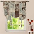 thumbnail image 1 of Abstract Patchwork Textile Design Window Curtain for Living Room Roman Curtain Kitchen Tie-up Curtains Adjustable Drapes, 1 of 5