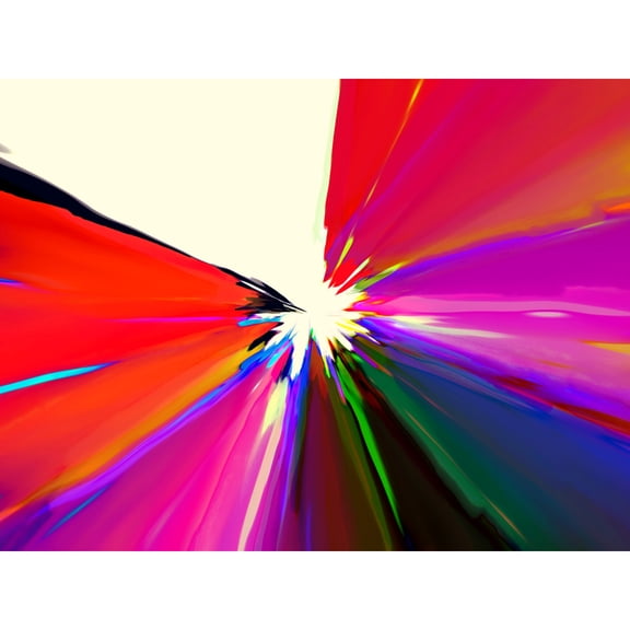 Abstract Pattern Design Colourful Floral Graphic Extra Large XL Wall Art Poster Print