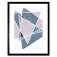thumbnail image 1 of Abstract Pattern Lilac Triangles Artistic Shape Design Framed Art Print, 1 of 5