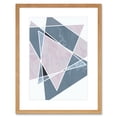 thumbnail image 1 of Abstract Pattern Lilac Triangles Artistic Shape Design Framed Art Print, 1 of 5