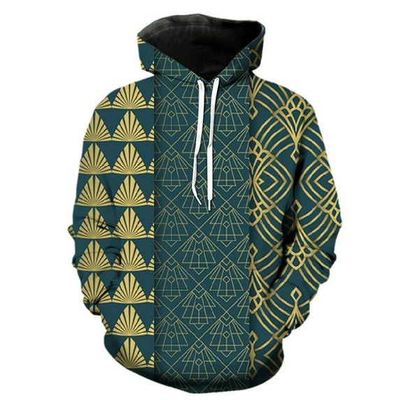 Abstract Pattern Men's Hoodies Pullover Streetwear Teens Hip Hop ...