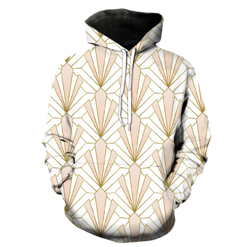 Abstract Pattern Men's Hoodies Teens Sweatshirts Tops Oversized Hip Hop ...