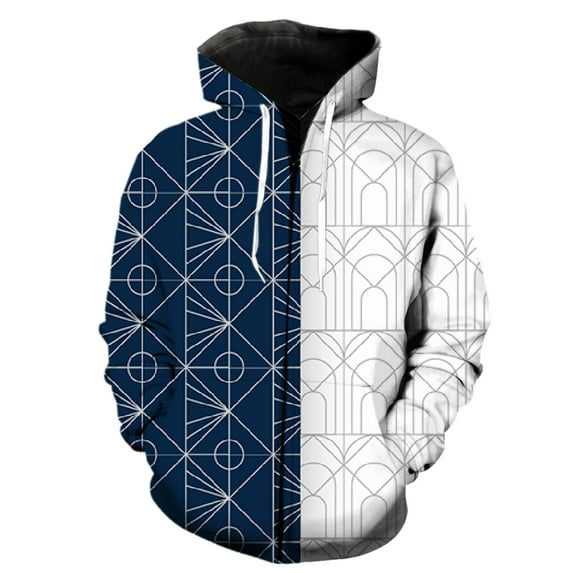 Abstract Pattern Men's Zipper Hoodie Cool Hip Hop 2024 Hot Sale Casual ...