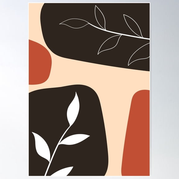 Abstract Pattern Poster Wall Art, Modern Wall Decor For Living Room Bedroom, 8x12 UNFRAMED
