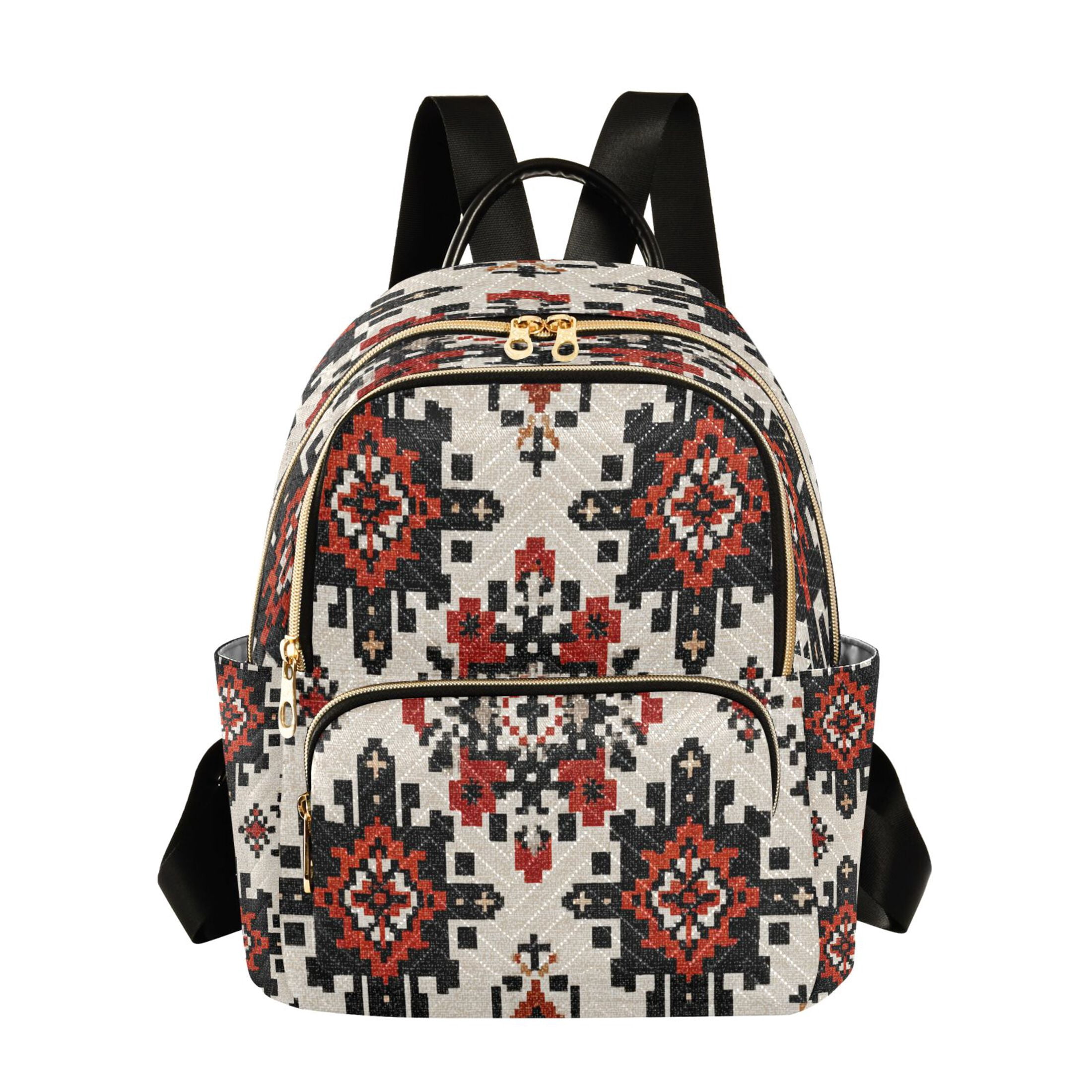 Patterned Packable Backpack Abstract Pattern Weaven Texture Quilted Backpack Fashion Daypack ...