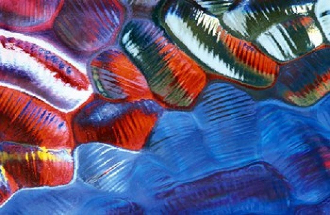 Abstract Pattern in Glass Canvas Art - Jaynes Gallery DanitaDelimont (34 x 23)