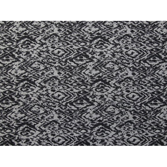 Abstract Patterned Stretch Jacquard Dress Fabric Black - per yard
