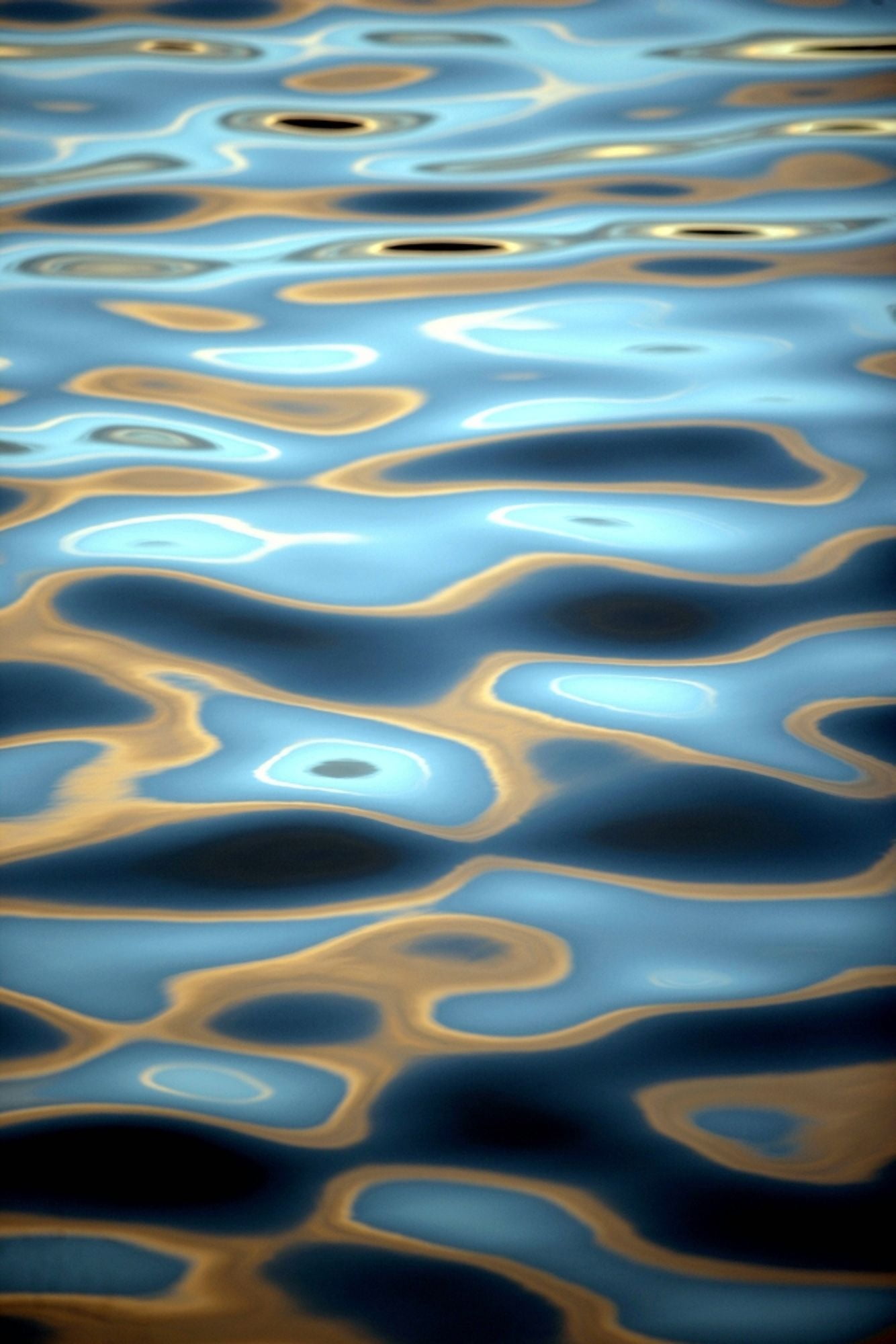 Abstract Patterns On The Ocean Close Up Canvas Art - Toby Adamson Design Pics (22 x 34)