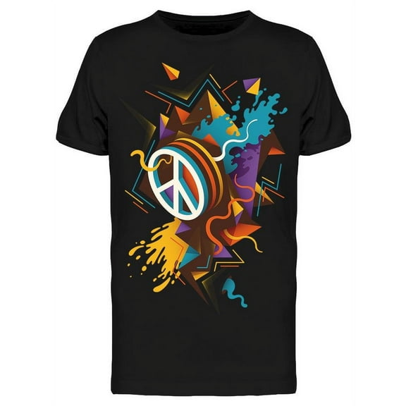 Abstract Peace Symbol Tee Men's -Image by Shutterstock