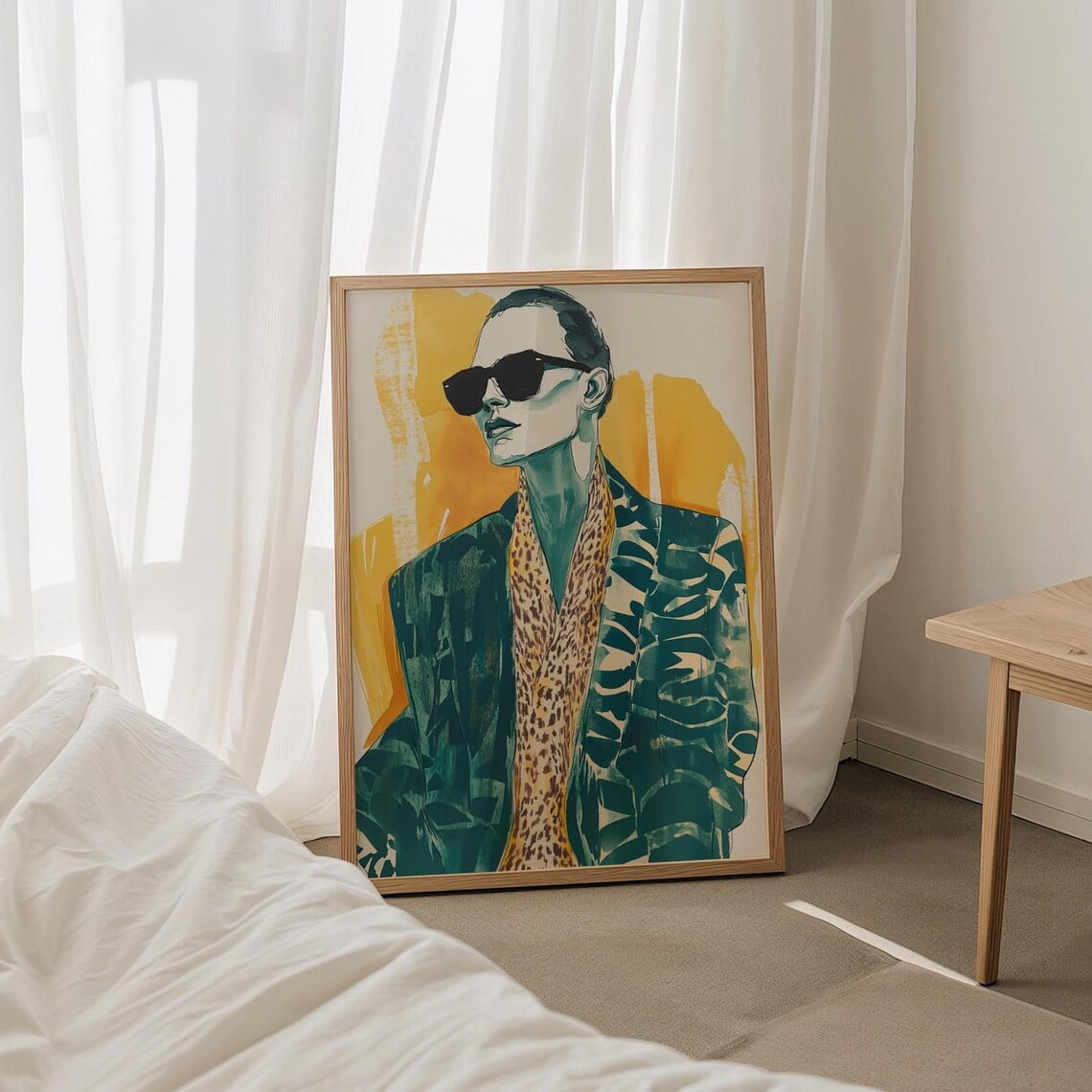 Abstract People Contemporary Fashion Art Modern Wall Decor, Unframed ...