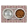 thumbnail image 1 of Abstract Pet Mat for Food and Water, Repeating Pattern of Flower Seeds in Purple Tones Agriculture Design, Non-Slip Rubber Mat for Dogs and Cats, 18" X 12", by Ambesonne, 1 of 2