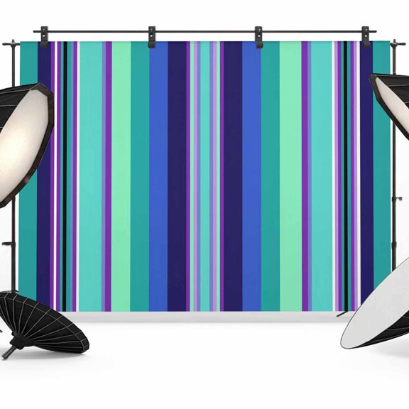 Abstract Photography Backdrop 7x5FT, Colorful Mexican Stripe Teal Blue Farmhouse Photo Backdrops, Background for Photography Studio Photo Studio Background, Back Drop for Photoshoot