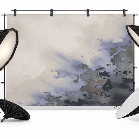 Abstract Photography Backdrop 7x5FT, Ink Painting Mottled Gradient Purple Gray Color Photo Backdrops, Background for Photography Studio Photo Studio Background, Back Drop for Photoshoot
