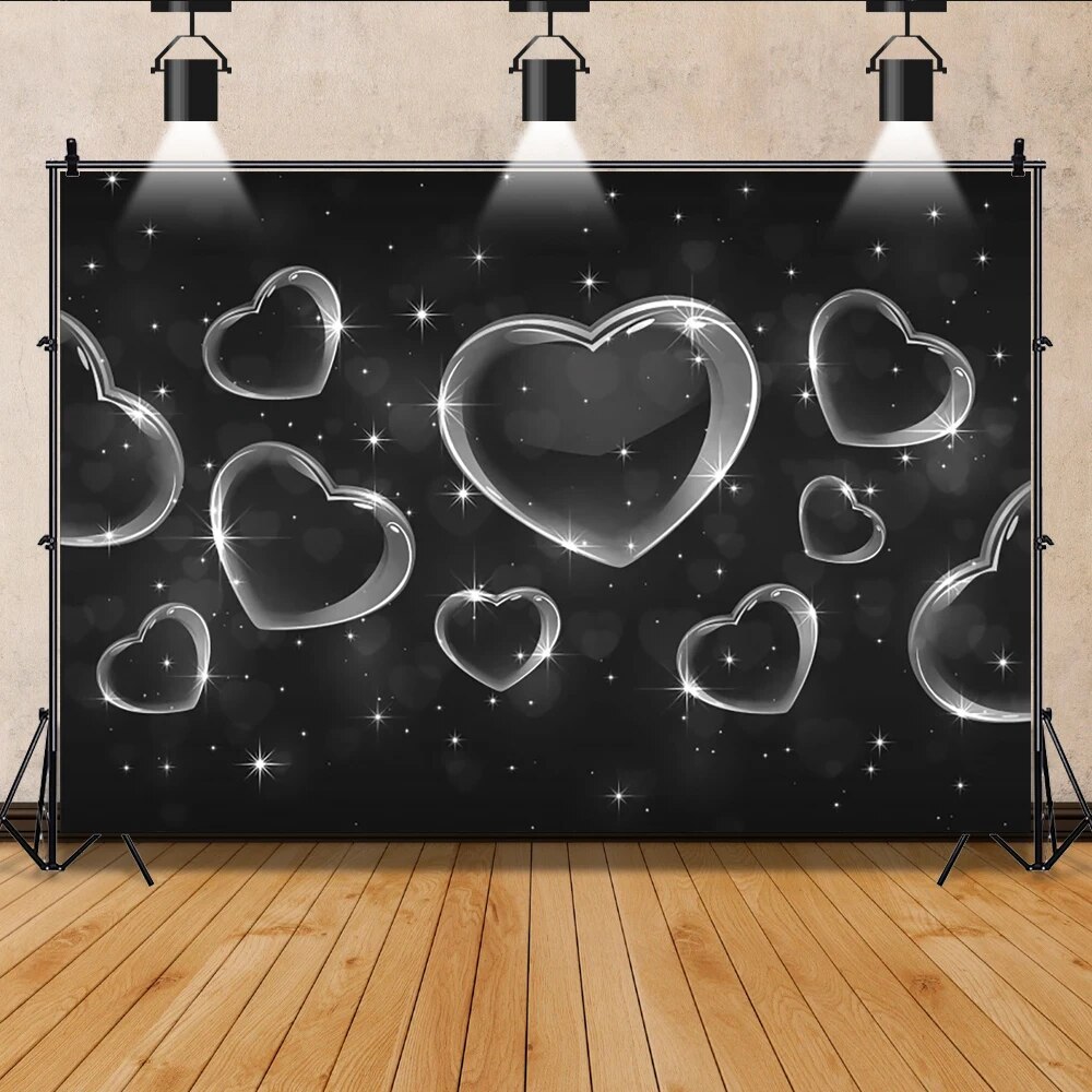 Abstract Photography Backdrop Stage Party Portrait Heart Background for