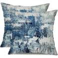 thumbnail image 1 of Abstract Pillow Covers 18x18 Inch Set of 2 Abstract Rust Art Painting Decorative Throw Pillows Modern Artwork Square Couch Decor for Living Room Couch Home Chair 68B, 1 of 6