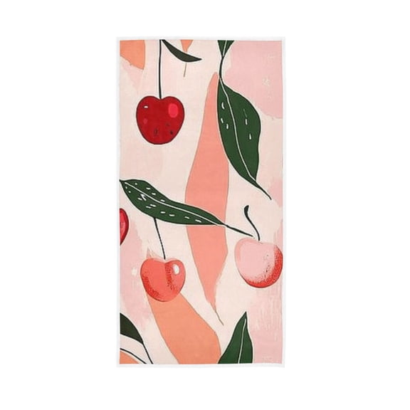 Abstract Pink Cherry Face Towel Absorbent Hand Towels Bath Sport Gym