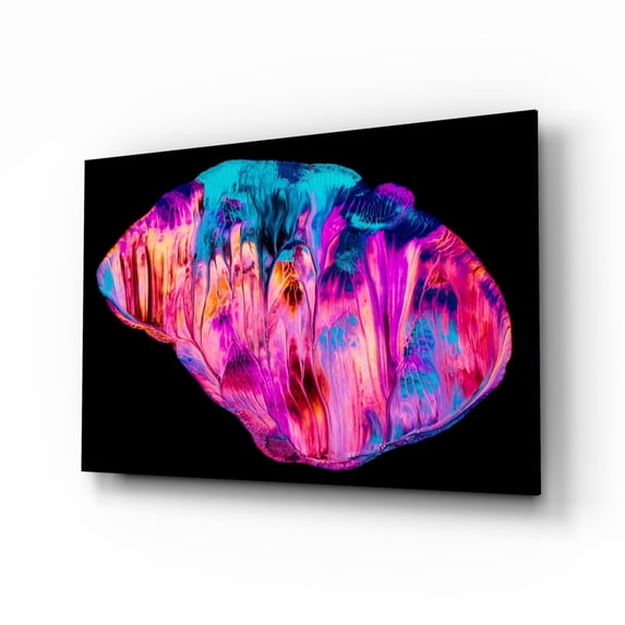 Abstract Pink Glass Wall Art - Walmart.com