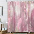 thumbnail image 1 of Abstract Pink Gold Shower Curtain, Modern Neutral Marble Boho Ombre Minimalist Chic Art Shower Curtain for Bathroom, Hot Pink Grey Gray Fabric Bathroom Bathtub Curtain with 12 Hooks, 47X64IN, 1 of 5