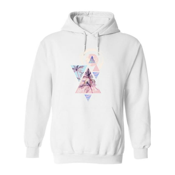 Abstract Pink Summer Design Hoodie Men -Image by Shutterstock, Male Medium
