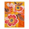 thumbnail image 1 of Abstract Pink Summer Wildflowers Painting Bright Living Room Extra Large XL Wall Art Poster Print, 1 of 5