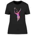 thumbnail image 1 of Abstract Pink Tennis Player T-Shirt Women -Image by Shutterstock, Female Small, 1 of 2