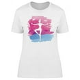 thumbnail image 1 of Abstract Pink Watercolor Ballet T-Shirt Women -Image by Shutterstock, Female 3X-Large, 1 of 2