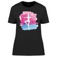 thumbnail image 1 of Abstract Pink Watercolor Ballet T-Shirt Women -Image by Shutterstock, Female Large, 1 of 2