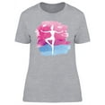 thumbnail image 1 of Abstract Pink Watercolor Ballet T-Shirt Women -Image by Shutterstock, Female Large, 1 of 2