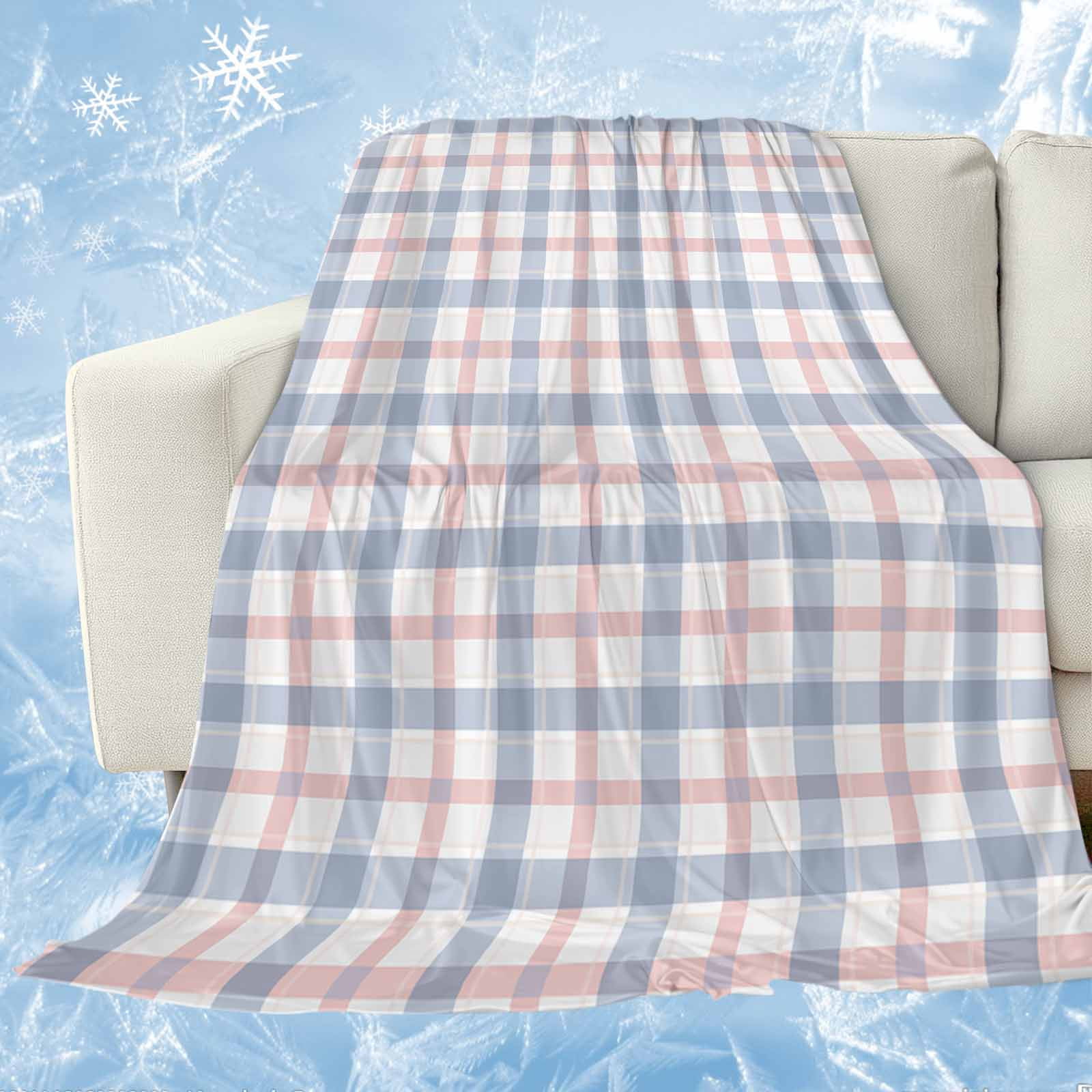 Abstract Plaid,Cooling Blanket,Lightweight Summer Throw Blanket with ...