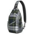 thumbnail image 1 of Abstract Plaid Crossbody Chest Bag - Colorful Checkered Anti-Theft Sling Backpack for Outdoor Enthusiasts - Durable & Comfortable Travel-Ready Design, 1 of 5