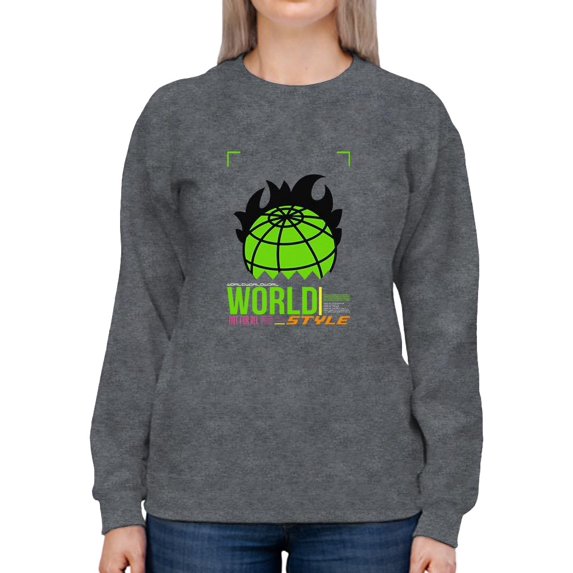 Abstract Planet Rave Style Sweatshirt Women -Image by Shutterstock, Female 5X-Large