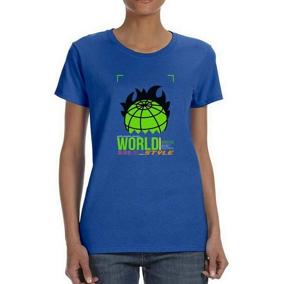 Abstract Planet Rave Style T-Shirt Women -Image by Shutterstock, Female 5X-Large