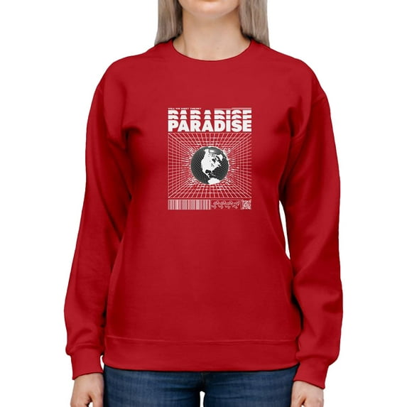 Abstract Planet Techno Style Sweatshirt Women -Image by Shutterstock, Female Medium