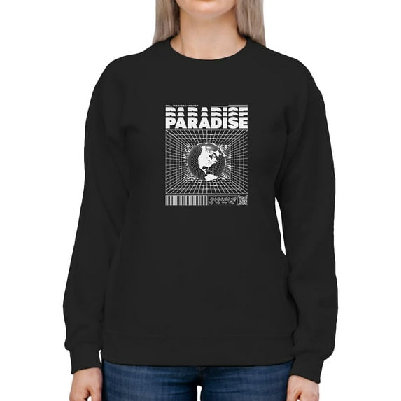 Abstract Planet Techno Style Sweatshirt Women -Image by Shutterstock, Female Small