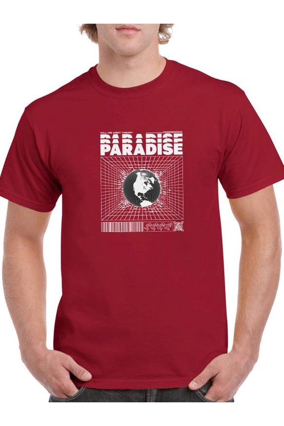 Abstract Planet Techno Style T-Shirt Men -Image by Shutterstock, Male x-Large