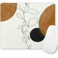 thumbnail image 1 of Abstract Plant Mouse Pad - Personalized Premium Texture, Delicate Modern Boho Line Art, Washable Cloth Non-Slip Rubber Base, Perfect for Office, Stylish and Functional, 1 of 6