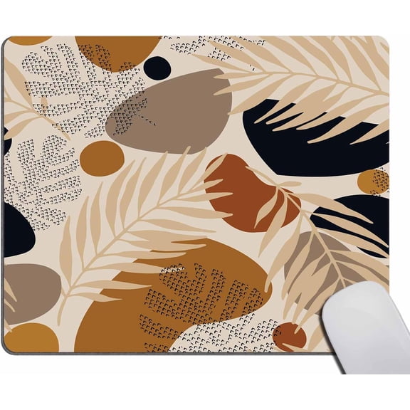 Abstract Plants Mouse Pad Non-Slip Rubber Base Gaming MousePads for Computers Laptop Office, 9.5"x7.9"x0.12" Inch(240mm x 200mm x 3mm)