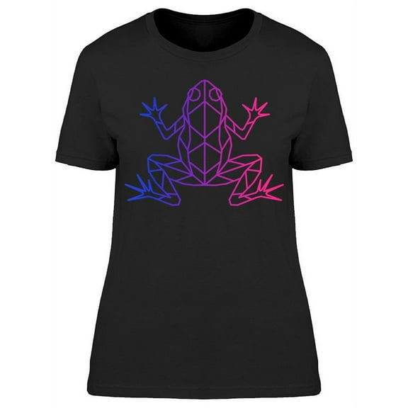 Abstract Polygonal Frog T-Shirt Women -Image by Shutterstock, Female x-Large