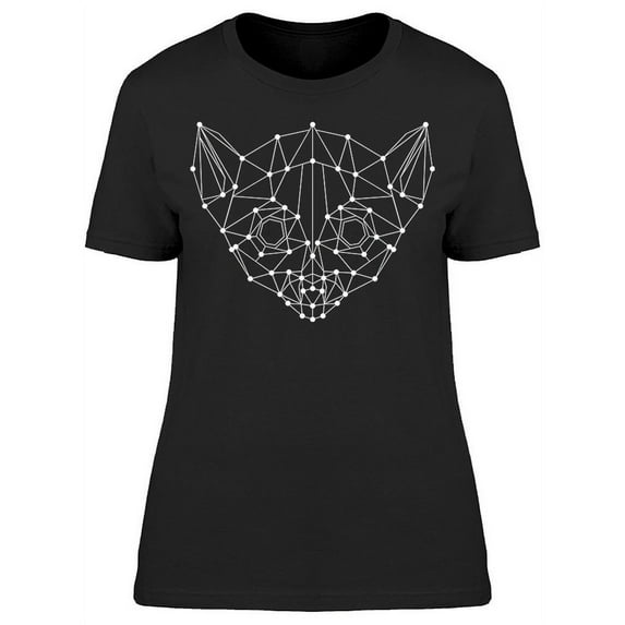 Abstract Polygonal Tirangle Art T-Shirt Women -Image by Shutterstock, Female Large