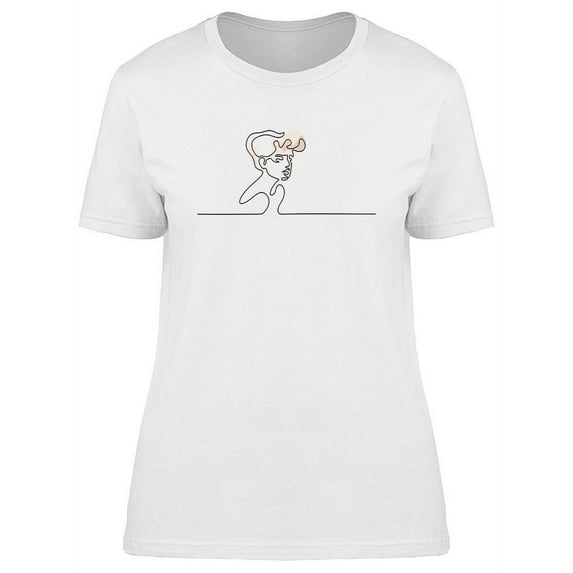 Abstract Portrait Of Young Woman T-Shirt Women -Image by Shutterstock, Female Large
