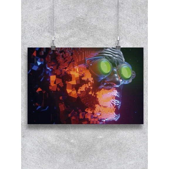 Abstract Portrait Steampunk Man Poster - Image by Shutterstock,