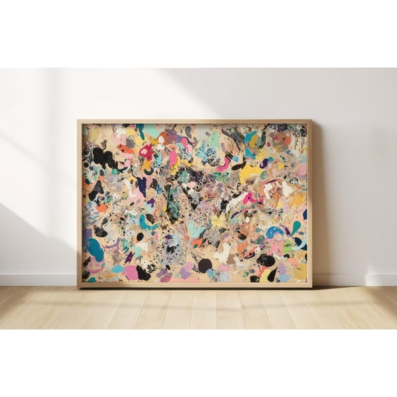 Abstract Poster Modern Abstractwall Art Minimal Neutral Expressionism Home Decor Poster, Unframed Size 8x12