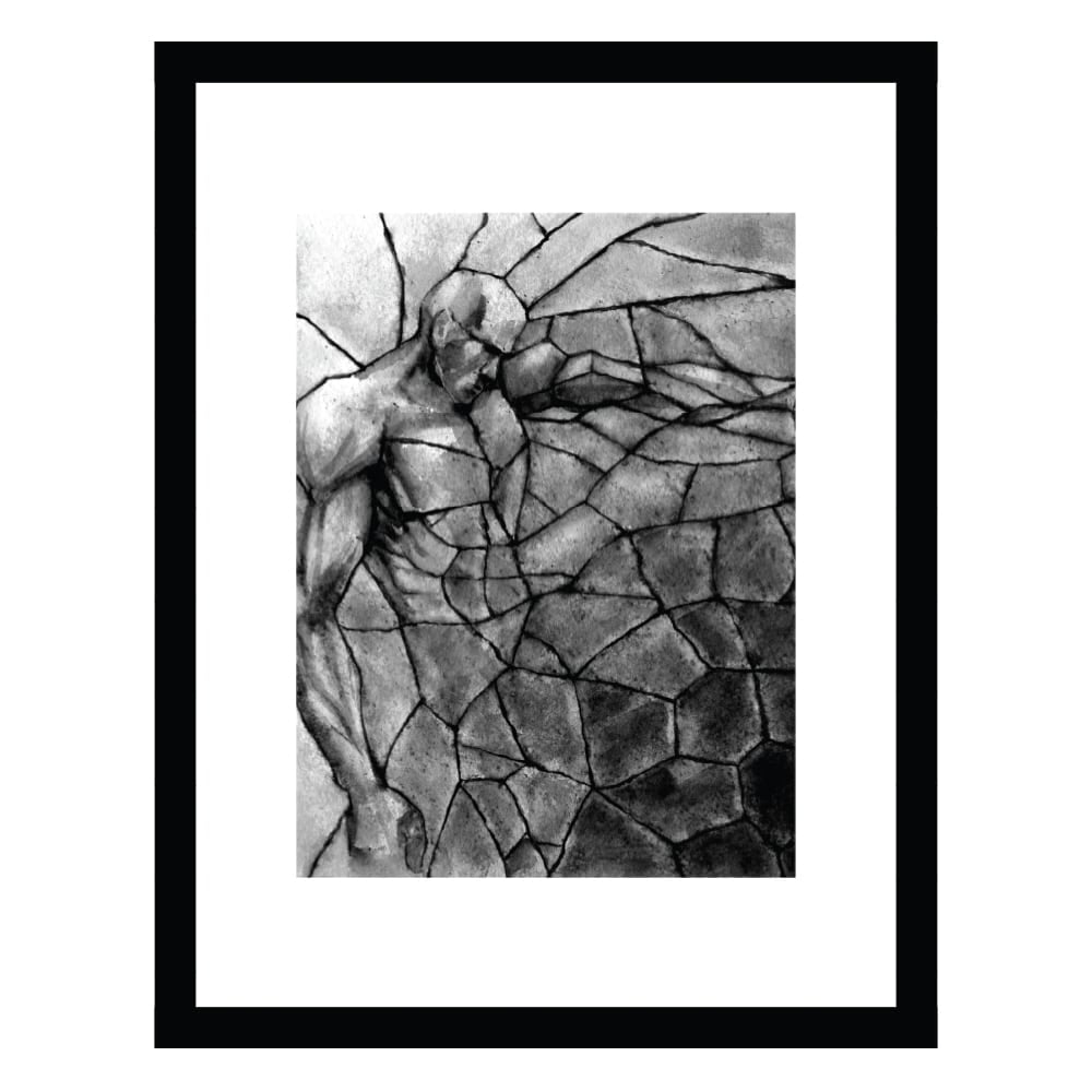 Abstract Power, All Man - Framed Print